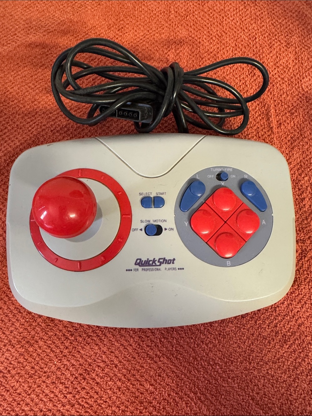 QUICKSHOT Red & White Arcade Game Controller
